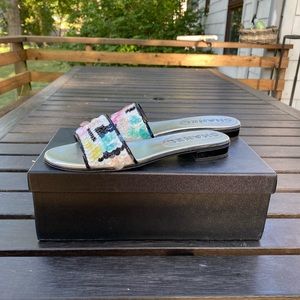 Authentic Chanel Slides - Size 37.5